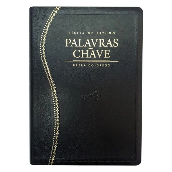 Bíblia de Estudo Palavras Chave - Letra Normal - ARC - Preto e Dourado