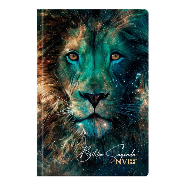 Bíblia Sagrada Leão Estrelas - NVI - Letra Normal - Capa Dura