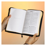 Bíblia Sagrada - ARC - Letra Grande - PJV - PU com Fecho e Harpa Cristã Preta