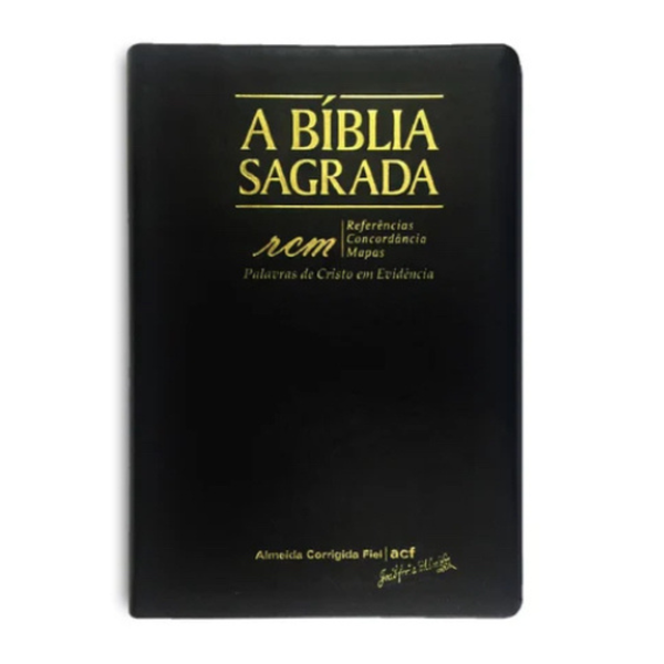 Bíblia Sagrada RCM - ACF - Letra Gigante - Capa PU Luxo Preta