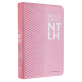 Bíblia De Estudo - Letra Normal - NTLH - Capa Luxo Rosa Nobre