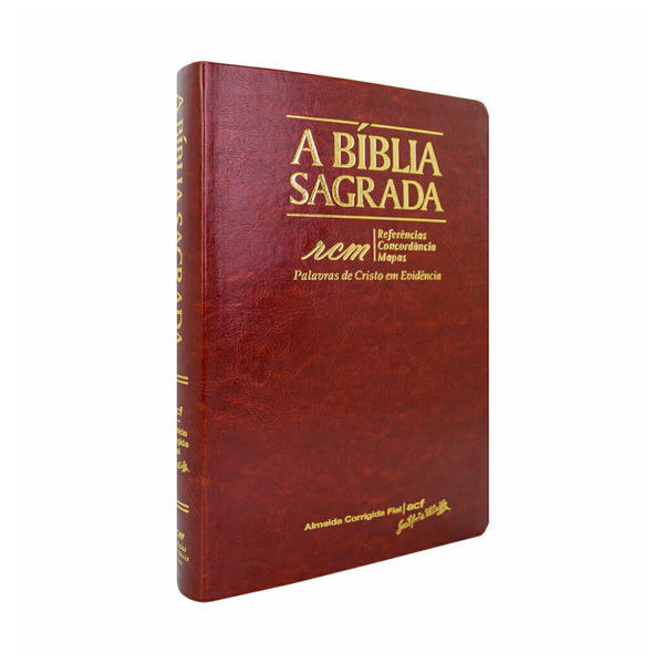 Bíblia ACF - RCM - Capa Vinho - Letra Gigante