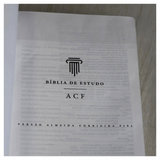 Bíblia de Estudo ACF - Letra Normal - Couro Soft Preta