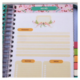 Meu Plano Perfeito - Capa Couro -Soft Aquarela Com Zíper