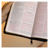 Bíblia Sagrada - ARC - Letra Grande - PJV - PU com Fecho e Harpa Cristã Preta