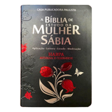 Bíblia de Estudo da Mulher Sábia - ARC - Harpa Avivada - Capa Rosas Preta