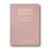Bíblia ACF - RCM - Capa Ouro Rosa - Letra Gigante