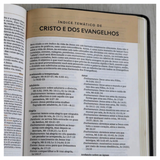 Bíblia de Estudo ACF - Letra Normal - Couro Soft Preta