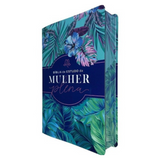 A Bíblia de Estudo da Mulher Plena - NVI - Letra Grande - Capa Luxo Tropicalis Tiffany