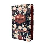 Bíblia Sagrada com Espaço para Anotações - Letra Grande - NVI - Capa Soft Touch Rosas