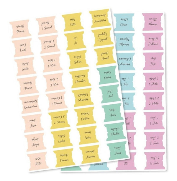 Abas Adesivas para Bíblia Color - Marcador Índice