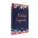 Bíblia Sagrada - NVI - Letra Média - Capa especial rosas