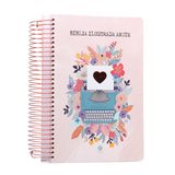 Bíblia Ilustrada Anote Florescer - NVT - Letra Normal - Capa Dura Espiral