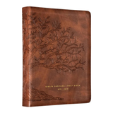 Bíblia Bilíngue - Português E Inglês - NVI - Leitura Perfeita - Capa Couro-Soft Caramelo
