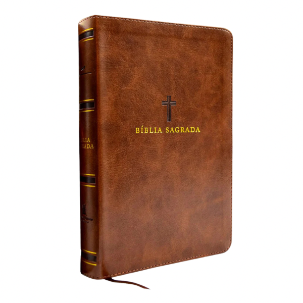 Bíblia Sagrada - ACF - Letra Grande - Couro Soft Marrom
