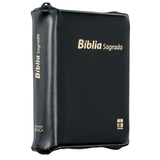 Bíblia de Bolso com Fecho - ARC - (Português de Portugal) - Capa Vinil Preta