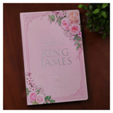 Bíblia de Estudo King James 1611 - KJA 400 Anos - Full Collor - Capa Dura Rosa Bebê