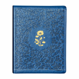 Bíblia Sagrada - ACF - Espaço Para Anotações - Leitura Perfeita - Couro-Soft Azul Com Flores