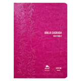 Bíblia Sagrada - Holy Bible - Português E Inglês - NVI Letra Normal - Pink