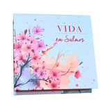 Vida em Salmos - Cerejeira Aquarelada - Inspiração e Promessas Caixinha de Versos Bíblicos