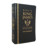 Bíblia King James Atualizada - KJA - Letra Hipergigante - Capa PU Preta