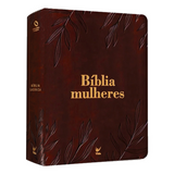 Bíblia Mulheres - Viviane Martinello - NAA - Espaço Para Anotações - Capa Luxo Folhas Marrom
