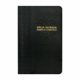 Bíblia Sagrada - ARC - com Harpa e Corinhos - Full Color - Letra Jumbo - Capa Luxo - Arabesco Preto