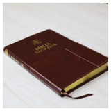 Bíblia Sagrada - ACF - Edição de Luxo em Couro-Soft com Bolso - Slim - Capa Castanha