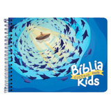 Bíblia Ilustrada Anote Kids - NVT - Capa Dura Peixinhos
