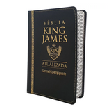 Bíblia King James Atualizada - KJA - Letra Hipergigante - Capa PU Preta