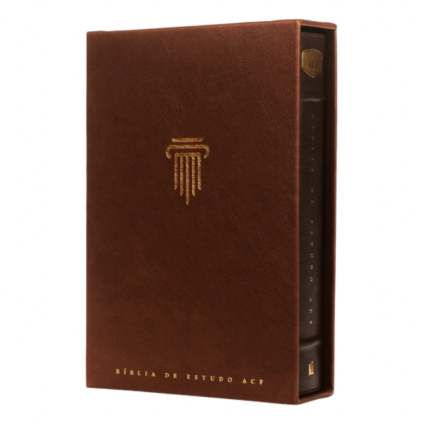 Bíblia De Estudo ACF - Letra Normal - Couro Soft Marrom