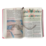 Bíblia De Estudo Da Mulher Sábia - ARC - Harpa Avivada - Capa Rosas Rosa