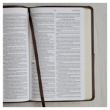 Bíblia Sagrada - ACF - Edição de Luxo em Couro-Soft com Bolso - Slim - Capa Castanha