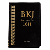 Bíblia King James Fiel 1611 - BKJ - Letra Extra Gigante - Capa Preta