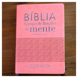 Bíblia Campo De Batalha Da Mente - NVA - Letra Normal - Capa Luxo Rosa