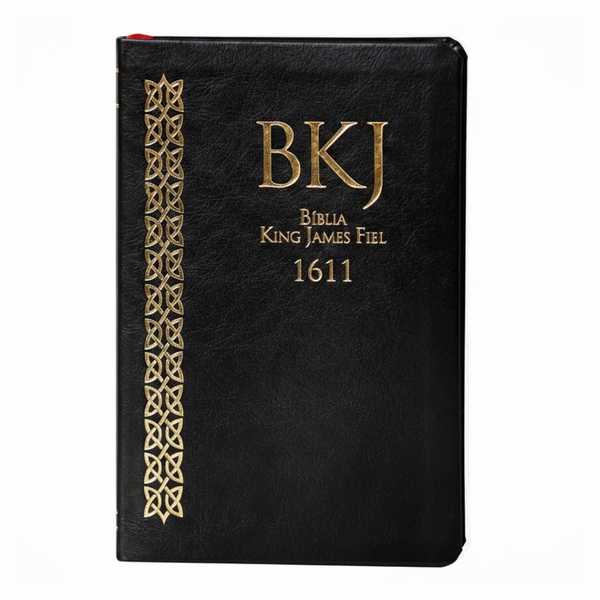 Bíblia King James Fiel 1611 - Slim Ultrafina - Luxo Premium Preta