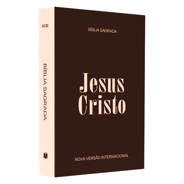 Bíblia Sagrada Jesus Cristo - NVI - Capa Brochura Marrom