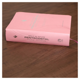 Bíblia de Estudo Pentecostal para Jovens - ARC - Letra Média - Luxo Rosa
