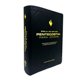 Bíblia de Estudo Pentecostal para Jovens - ARC - Letra Média - Luxo Preta
