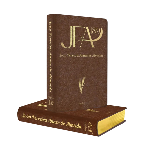 Bíblia JFA 1819 - Standard - Letra Grande - Capa Luxo Marrom
