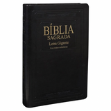 Bíblia Sagrada - Letra Gigante - ARA - Capa Preta Nobre - Notas E Referências C/ Índice