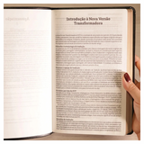 Bíblia Slim Filament - NVT - Letra Grande - Capa Couro Sintético Preto