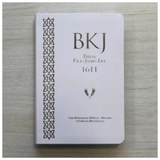 Bíblia King James Fiel 1611 - Concordância e Pilcrows - Capa Luxo Branca