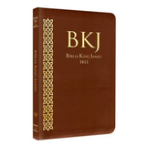 Bíblia King James 1611 Ultrafina Ampliada - Letra Normal - Capa Luxo Marrom