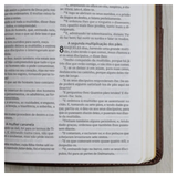 Bíblia Sagrada - ACF - Edição de Luxo em Couro-Soft com Bolso - Slim - Capa Castanha