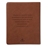 Bíblia Diária Marrom - NVI - Leitura Perfeita - Couro Soft (Kit com caderno)