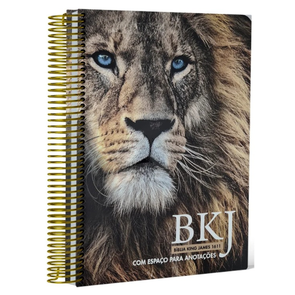 Bíblia King James 1611 Anote Leão Adonai - BKJ - Letra Normal - Com Espaço Para Anotações