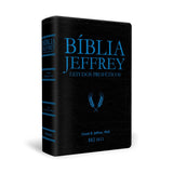 Bíblia Jeffrey - BKJ 1611 - Estudos Proféticos - Capa Luxo Preta/Azul - Letra Normal