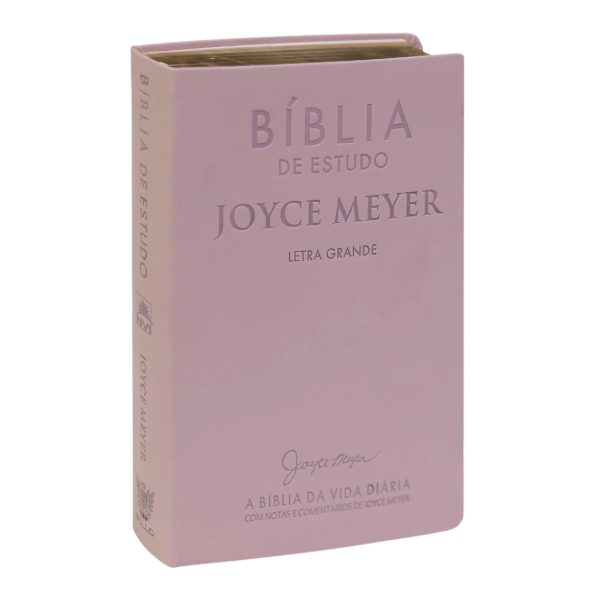 Bíblia De Estudo Joyce Meyer - NVI - Letra Grande - Capa Luxo Nude