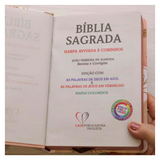 Bíblia Sagrada Brush e Folhas - ARC - Letra Maior - Harpa e Corinhos - Capa Dura